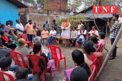 युवा मोर्चा मंडल उलीडीह द्वारा लाभार्थी योजना सम्पर्क अभियान