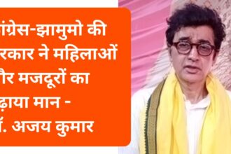 कांग्रेस-झामुमो की सरकार ने महिलाओं और मजदूरों का बढ़ाया मान: डॉ. अजय कुमार