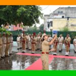 15 अगस्त के अवसर पर पुलिस जिला भिवाड़ी में ध्वजारोहण समारोह का आयोजन किया गया