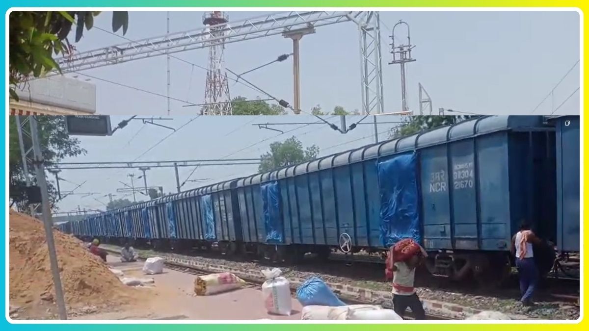 🚨 हजारीबाग रोड रेलवे स्टेशन बना माल ढुलाई का अड्डा, यात्री परेशान — रेल प्रशासन बेखबर! 112 THE NEWS FRAME