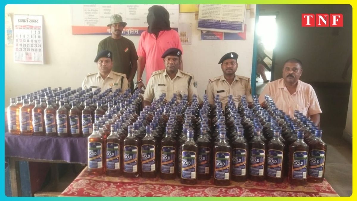 🚨 मनोहरपुर में अवैध विदेशी शराब का भंडाफोड़, 300 बोतल के साथ एक गिरफ्तार 112 THE NEWS FRAME