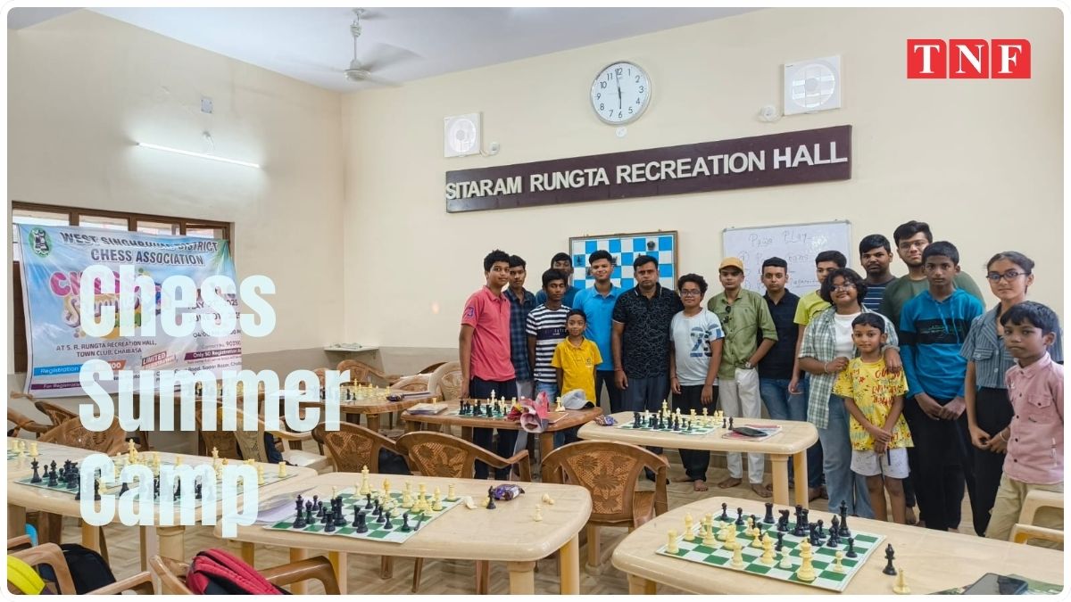 पश्चिम सिंहभूम जिला शतरंज संघ के तत्वाधान एवं रुंगटा संस प्राइवेट लिमिटेड के द्वारा प्रायोजित शतरंज समर कैंप 112 THE NEWS FRAME