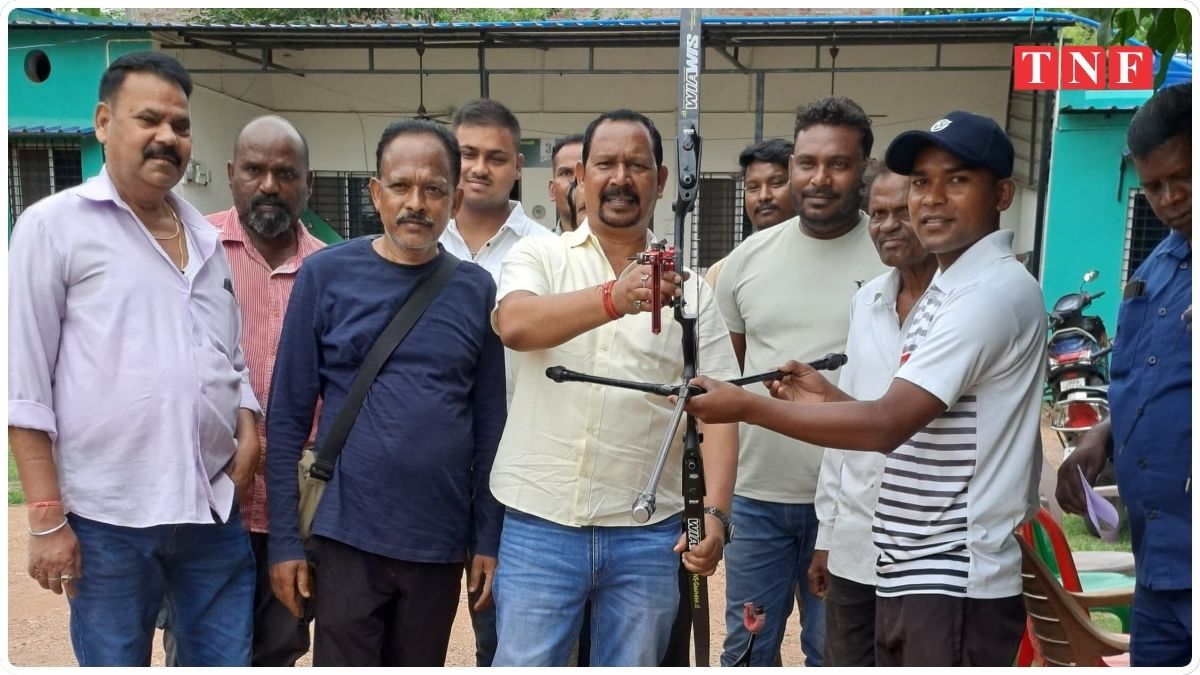 मंत्री दीपक बिरुवा के प्रयास से गोल्ड मेडलिस्ट तीरंदाज मैकलीन बारी को मिला टॉप मॉडल का आधुनिक धनुष 113 THE NEWS FRAME